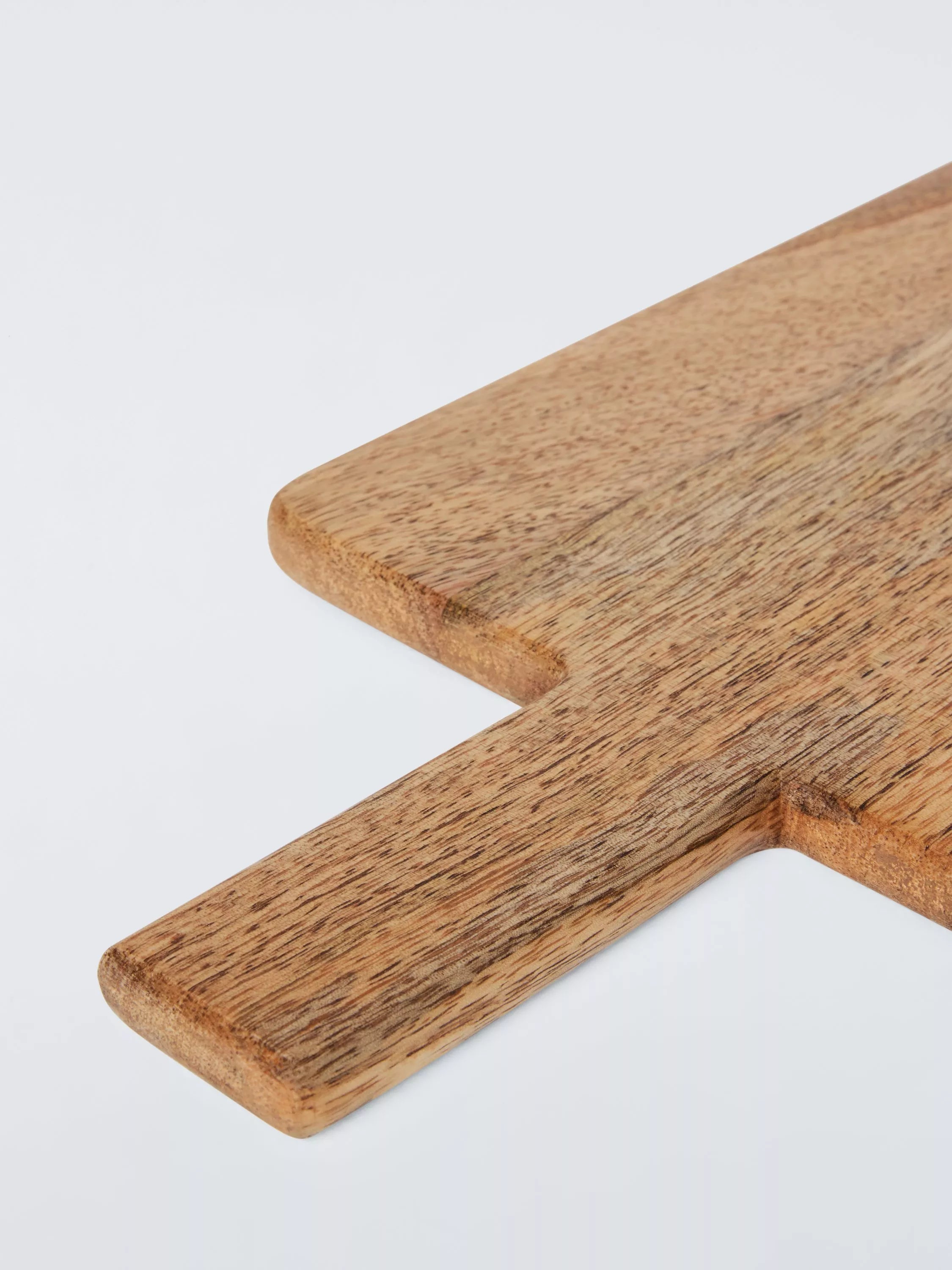 John Lewis natural mango wood rectangular handled serving board, UK version
