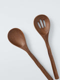 John Lewis rustic mango wood salad servers natural pair (British brand)