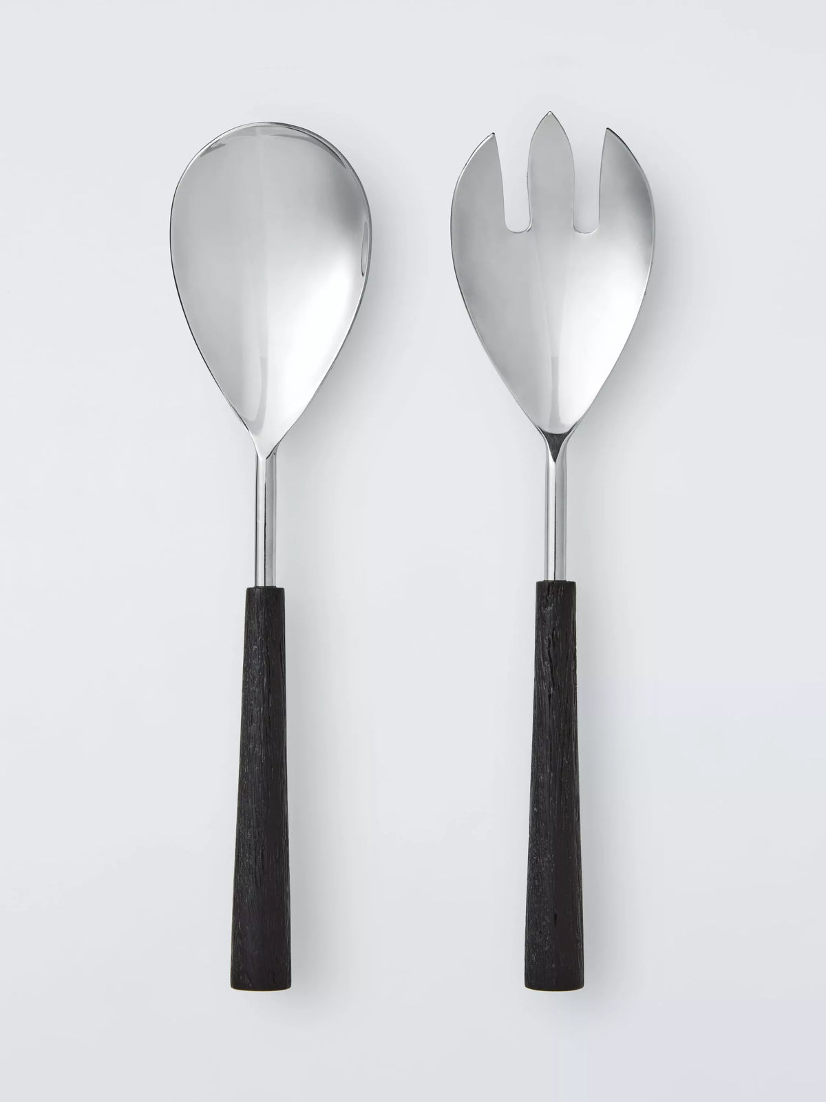 John Lewis rustic salad servers mango wood stainless steel, UK version