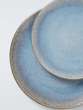 John Lewis Artisan stoneware dinnerware set light blue 12 piece, imported from the UK