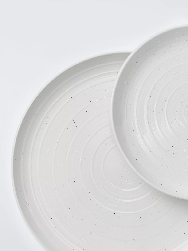 John Lewis 12-piece speckle glaze dinnerware set, imported from the UK