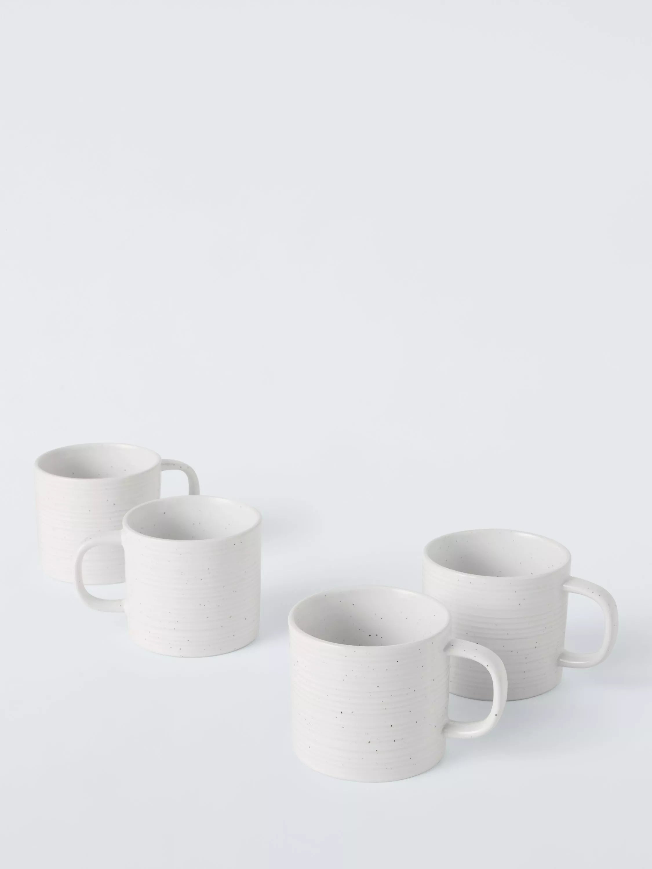 John Lewis mugs speckle glaze set of 4 300ml, imported from the UK