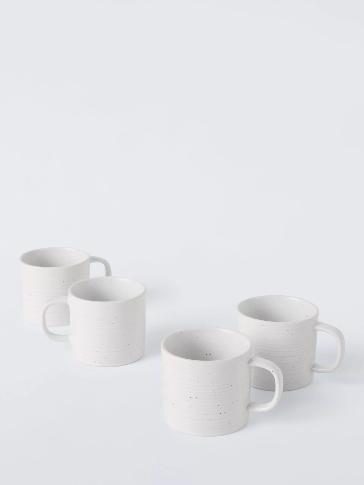John Lewis mugs speckle glaze set of 4 300ml, imported from the UK