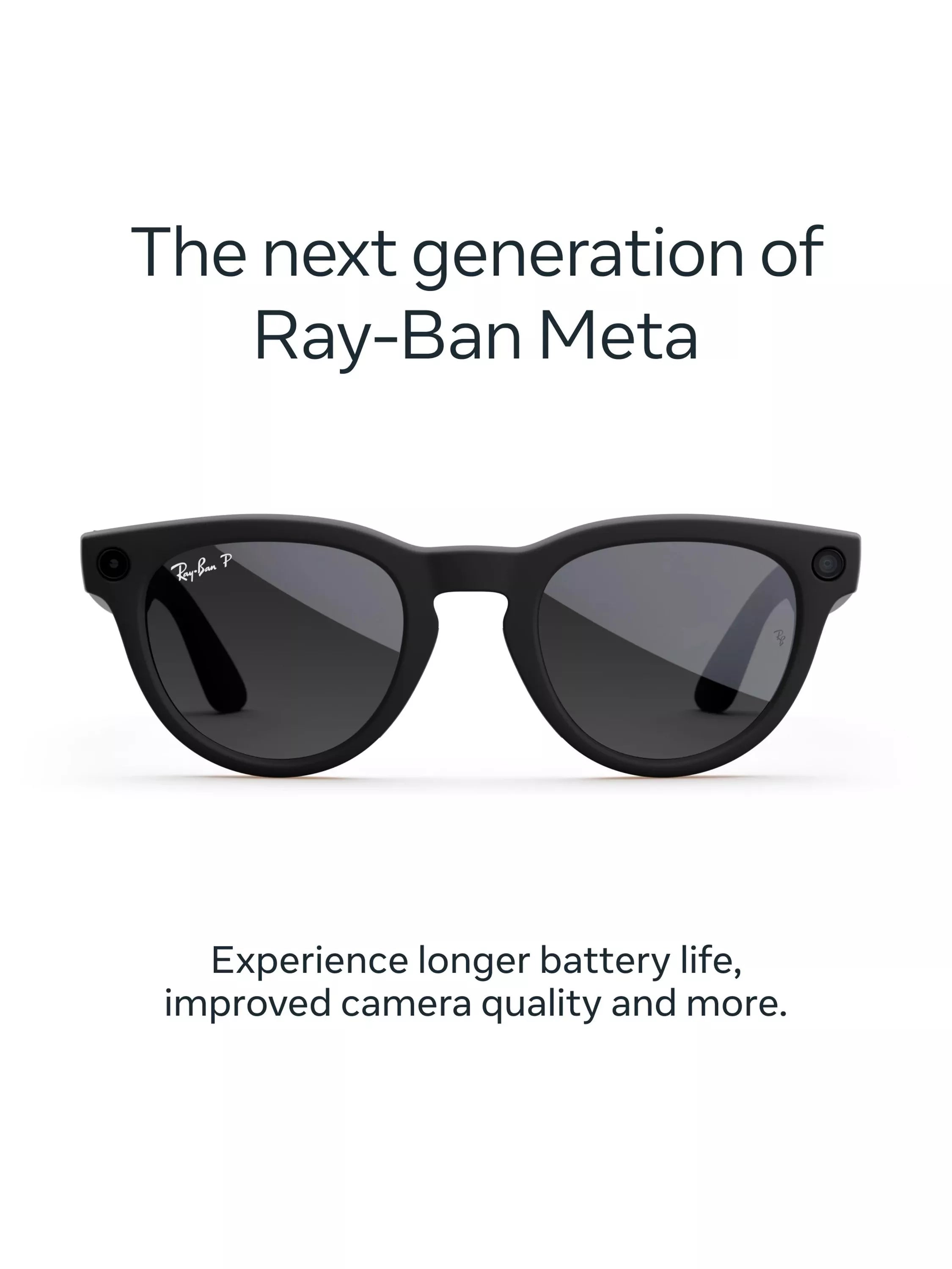Meta Ray-Ban Headliner smart glasses matte black - imported from the UK