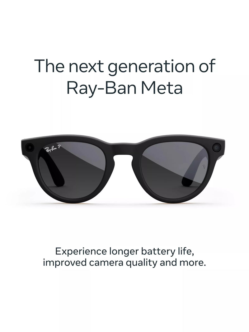 Meta Ray-Ban Headliner smart glasses matte black - imported from the UK