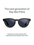 Meta Ray-Ban Headliner smart glasses Shiny Black Transitions - imported from the UK