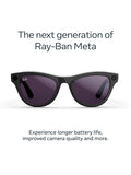 Meta smart glasses shiny aubergine clear to ruby transitions (British brand)
