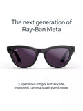 Meta smart glasses shiny aubergine clear to ruby transitions (British brand)