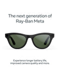 Meta Ray-Ban Skyler smart glasses Shiny Black, imported from the UK