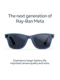 Ray-Ban Meta Wayfarer smart glasses shiny Stella Blue imported from the UK