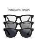 Meta Ray-Ban Wayfarer smart glasses matte black transitions lens large, imported from the UK