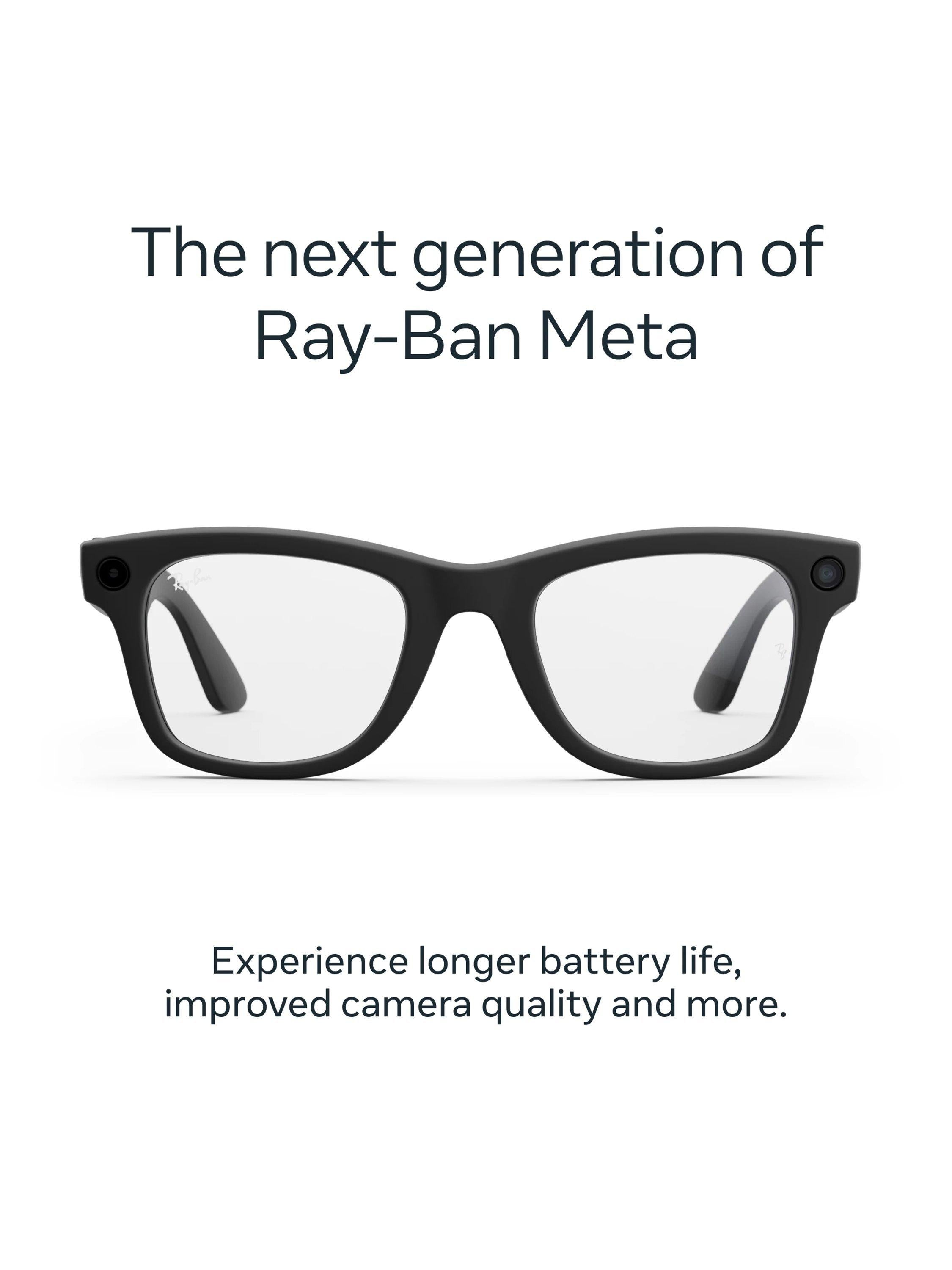Meta Ray-Ban Wayfarer AI glasses matte black - British product