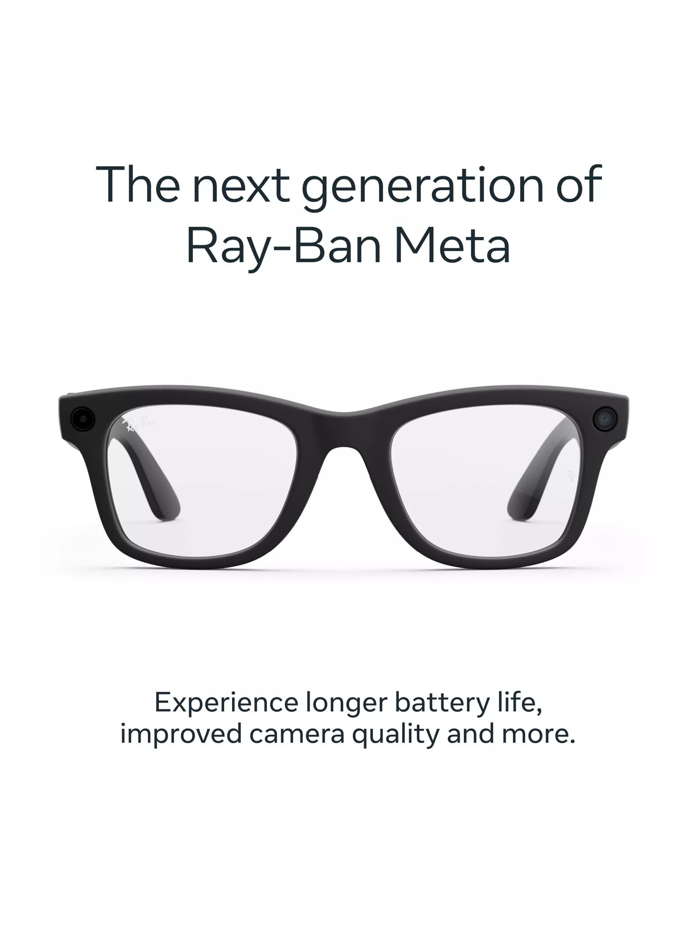 Meta Ray-Ban Wayfarer AI glasses matte black - British product
