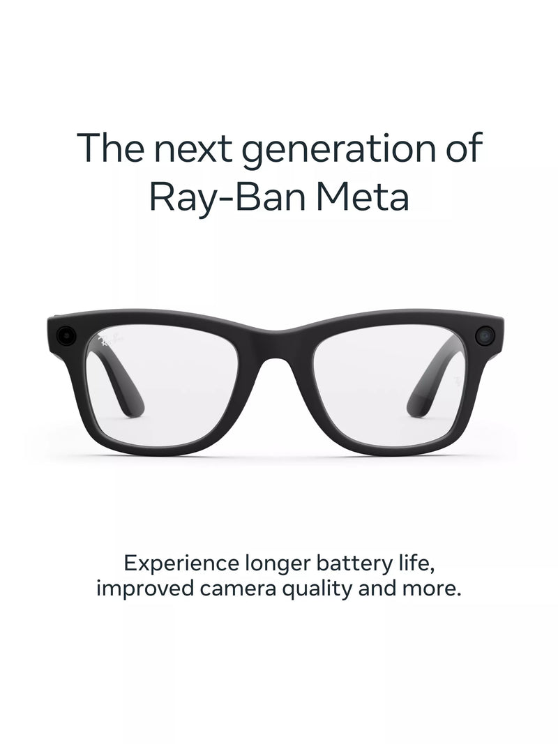 Meta Ray-Ban Wayfarer AI glasses matte black - British product