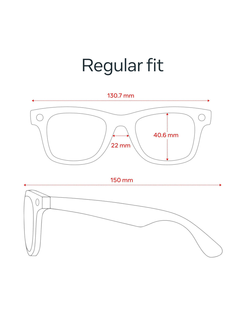 Meta Ray-Ban Wayfarer AI glasses matte black - British product