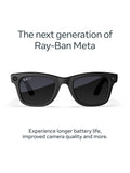Meta Ray-Ban Wayfarer smart glasses matte black large (British brand)