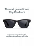 Meta smart glasses Matte Black Clear to Grey Transitions (British brand)