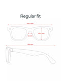 Meta Ray-Ban Wayfarer shiny black smart glasses with G15 green lens (British brand)