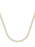 LARNAUTI lab-grown diamond tennis necklace 1ct illusion set, UK version