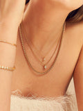 LARNAUTI lab-grown diamond tennis necklace 1ct illusion set, UK version