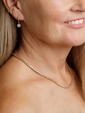 LARNAUTI lab-grown diamond tennis necklace 1ct illusion set, UK version
