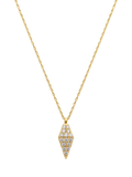 LARNAUTI pyramid pendant necklace 0.25ct diamond, imported from the UK