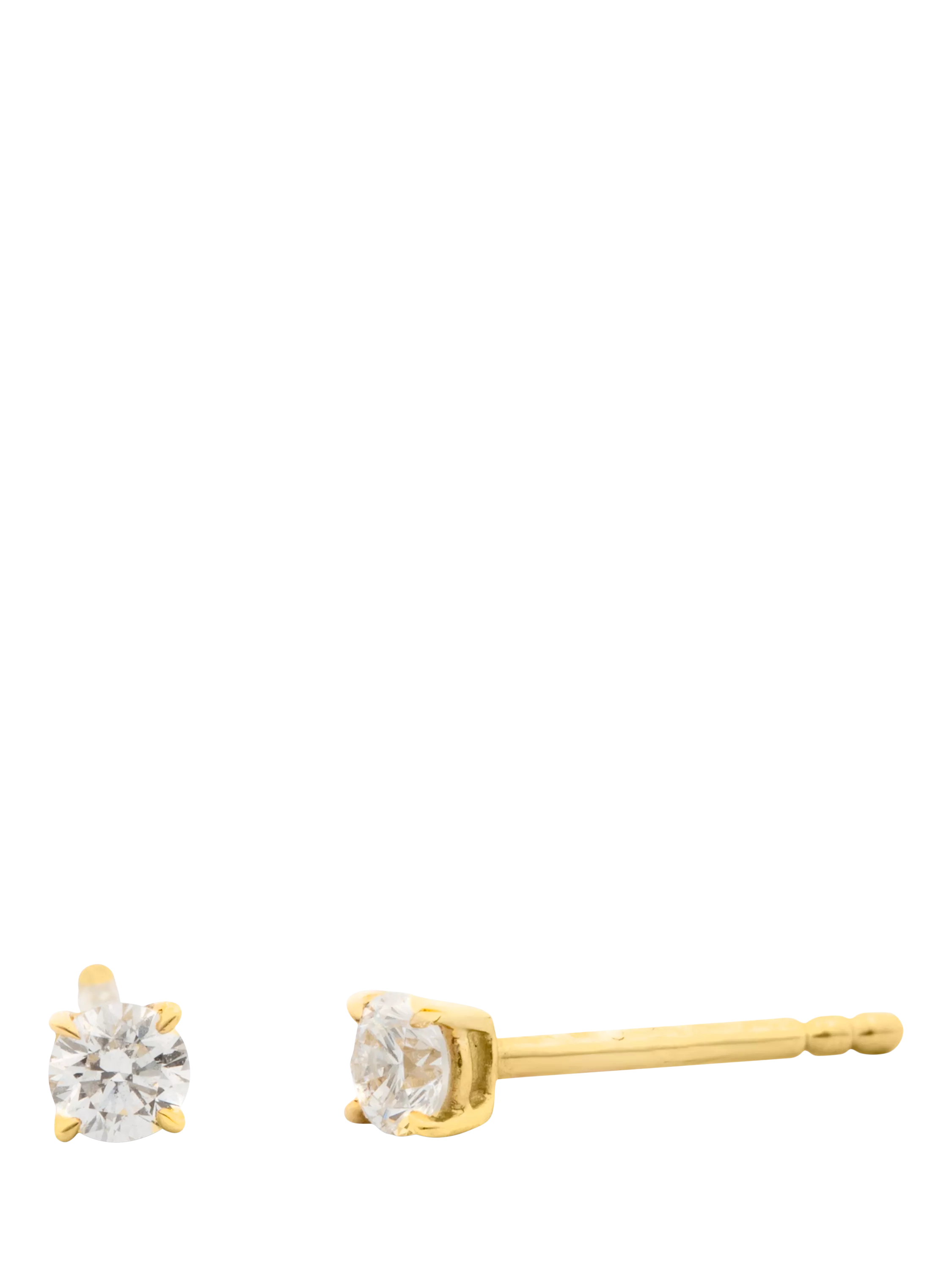 LARNAUTI diamond stud earrings 0.20ct round solitaire, UK version