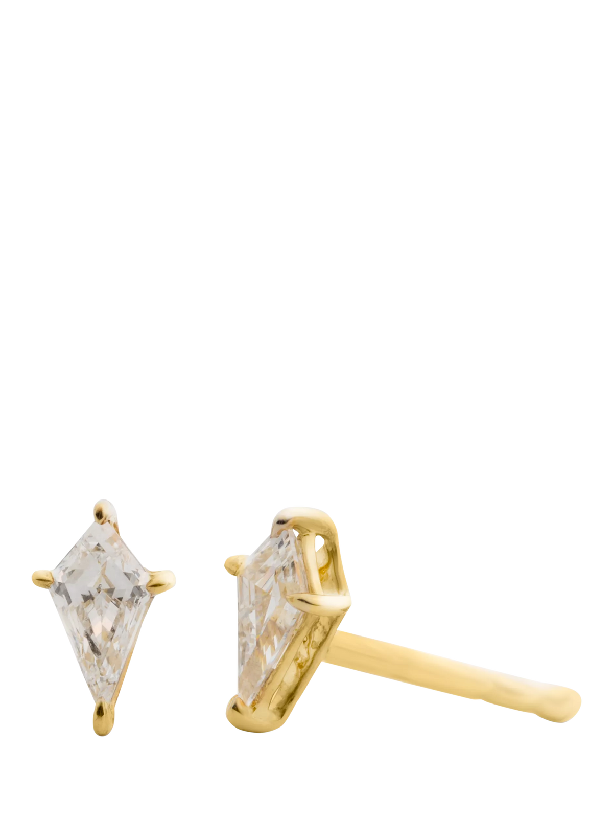 LARNAUTI solitaire diamond stud earrings 0.40ct, imported from the UK