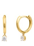 LARNAUTI lab-grown diamond vermeil hoops 0.20ct - British product