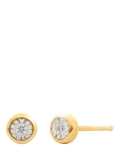 LARNAUTI lab grown diamond illusion stud earrings 4.75mm - British product