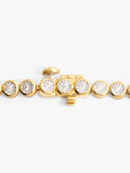 LARNAUTI lab-grown diamond tennis bracelet 18ct vermeil (British brand)