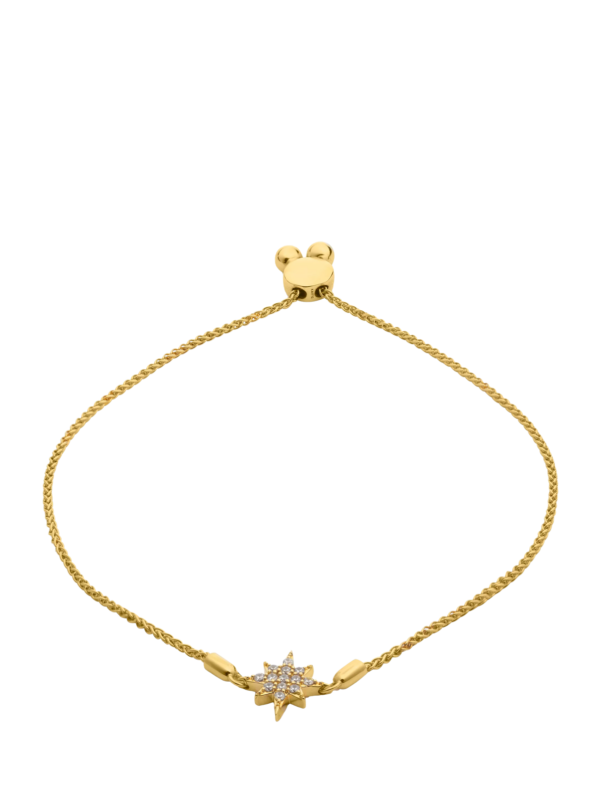 LARNAUTI lab grown diamond pave star slider bracelet, imported from the UK