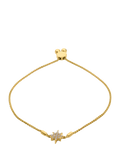 LARNAUTI lab grown diamond pave star slider bracelet, imported from the UK