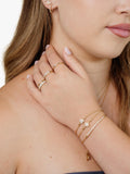 LARNAUTI lab grown diamond pave star slider bracelet, imported from the UK