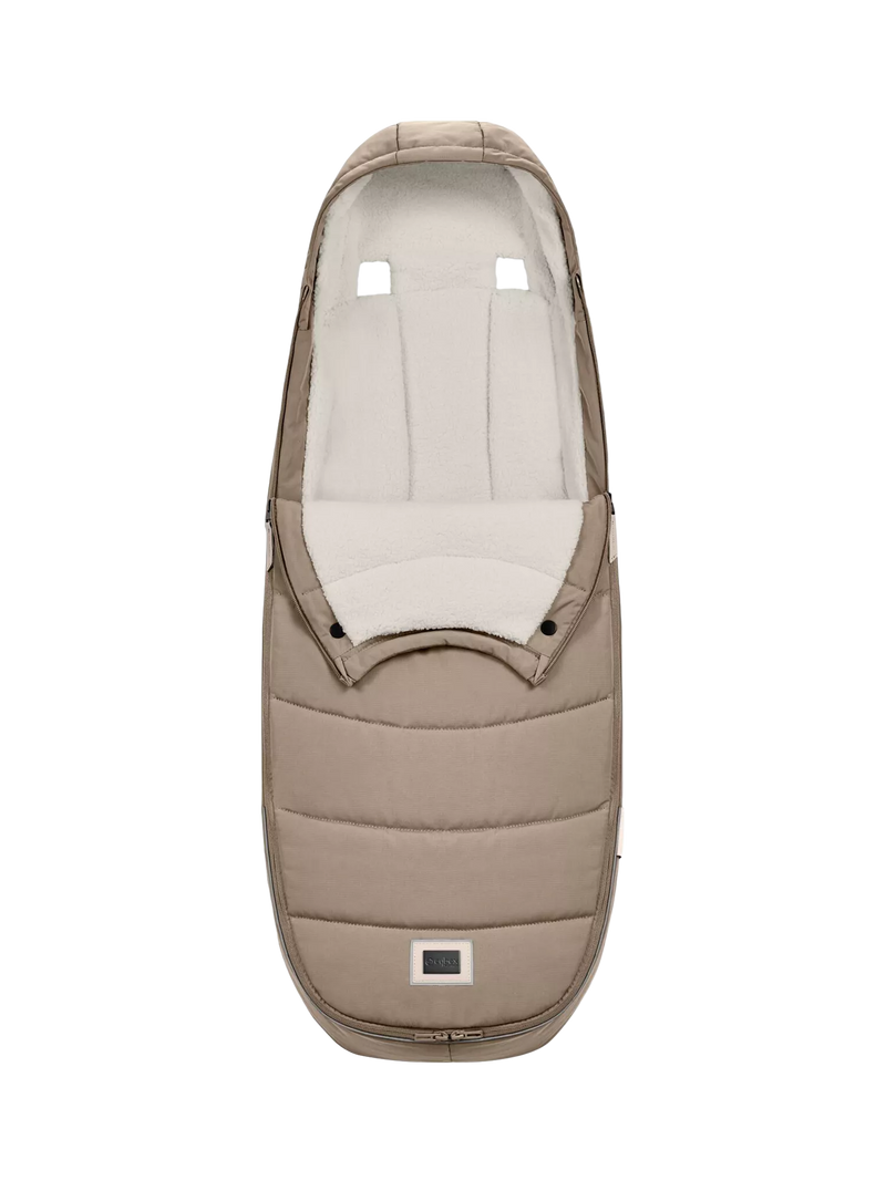 Cybex Platinum pushchair footmuff Cozy Beige (British brand)