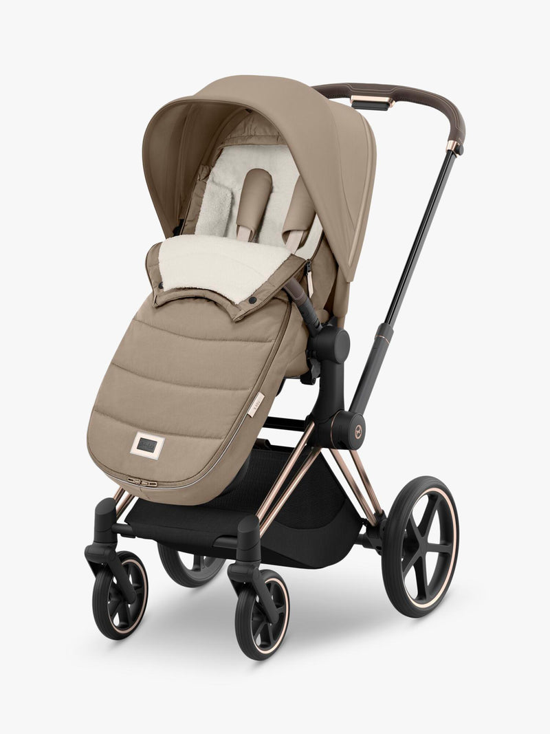 Cybex Platinum pushchair footmuff Cozy Beige (British brand)