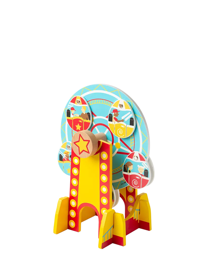Bigjigs Toys wooden Ferris wheel train tunnel, imported from the UK