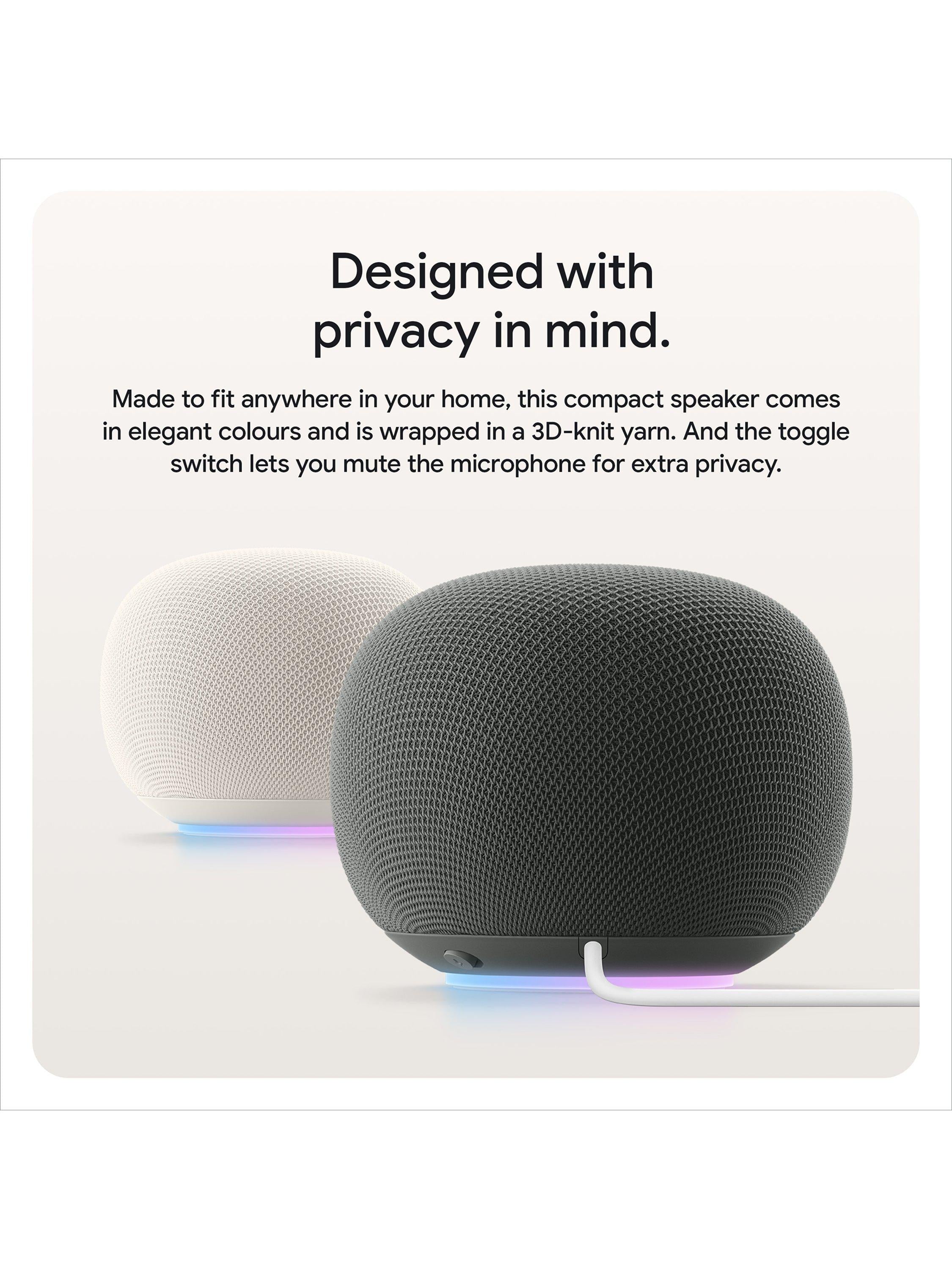 Google Home speaker with Gemini 360° sound, imported from the UK