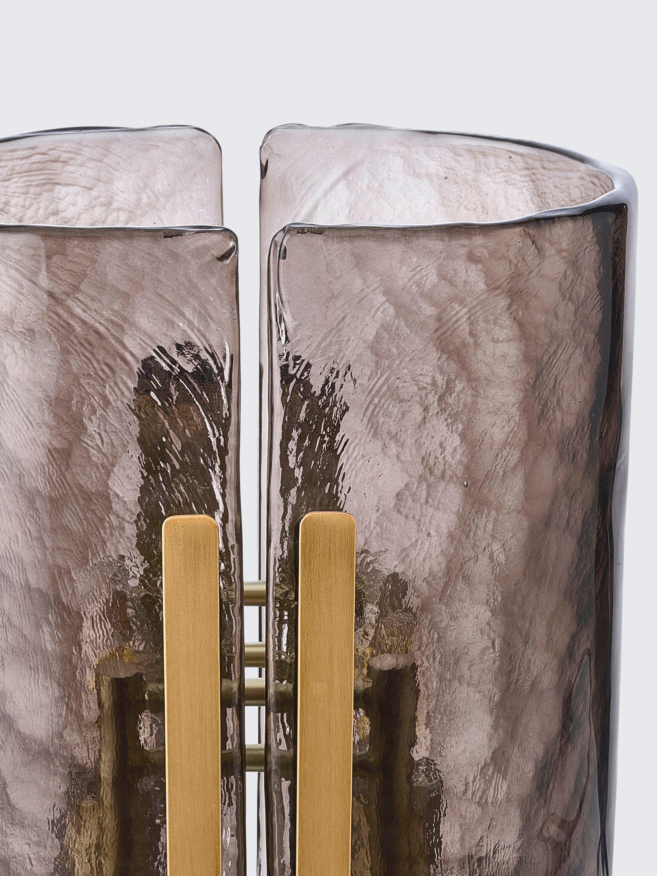 John Lewis Cadogan antique brass textured glass table lamp (British brand)