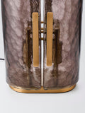 John Lewis Cadogan antique brass textured glass table lamp (British brand)