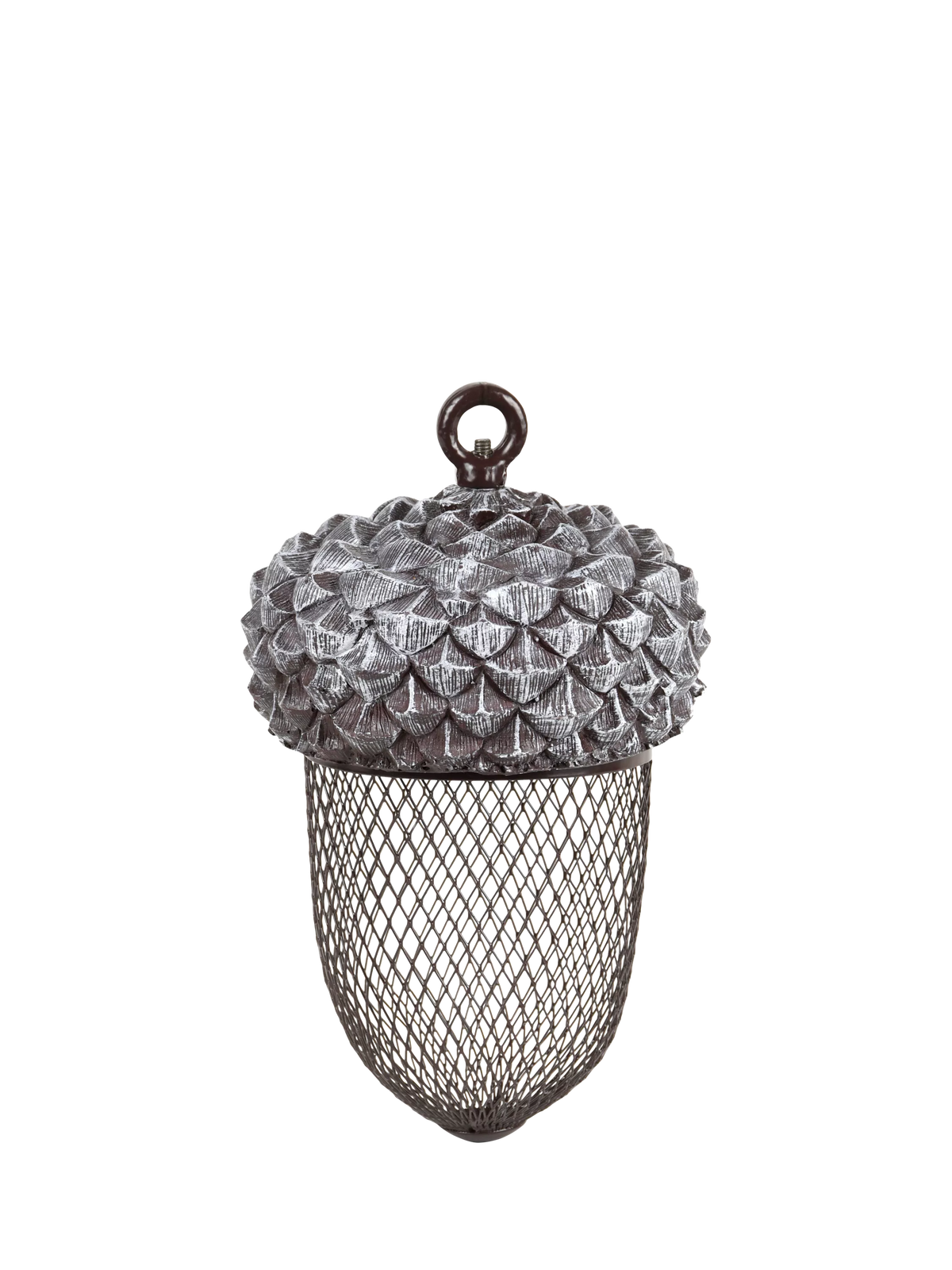 Fallen Fruits acorn bird feeder grey - British product