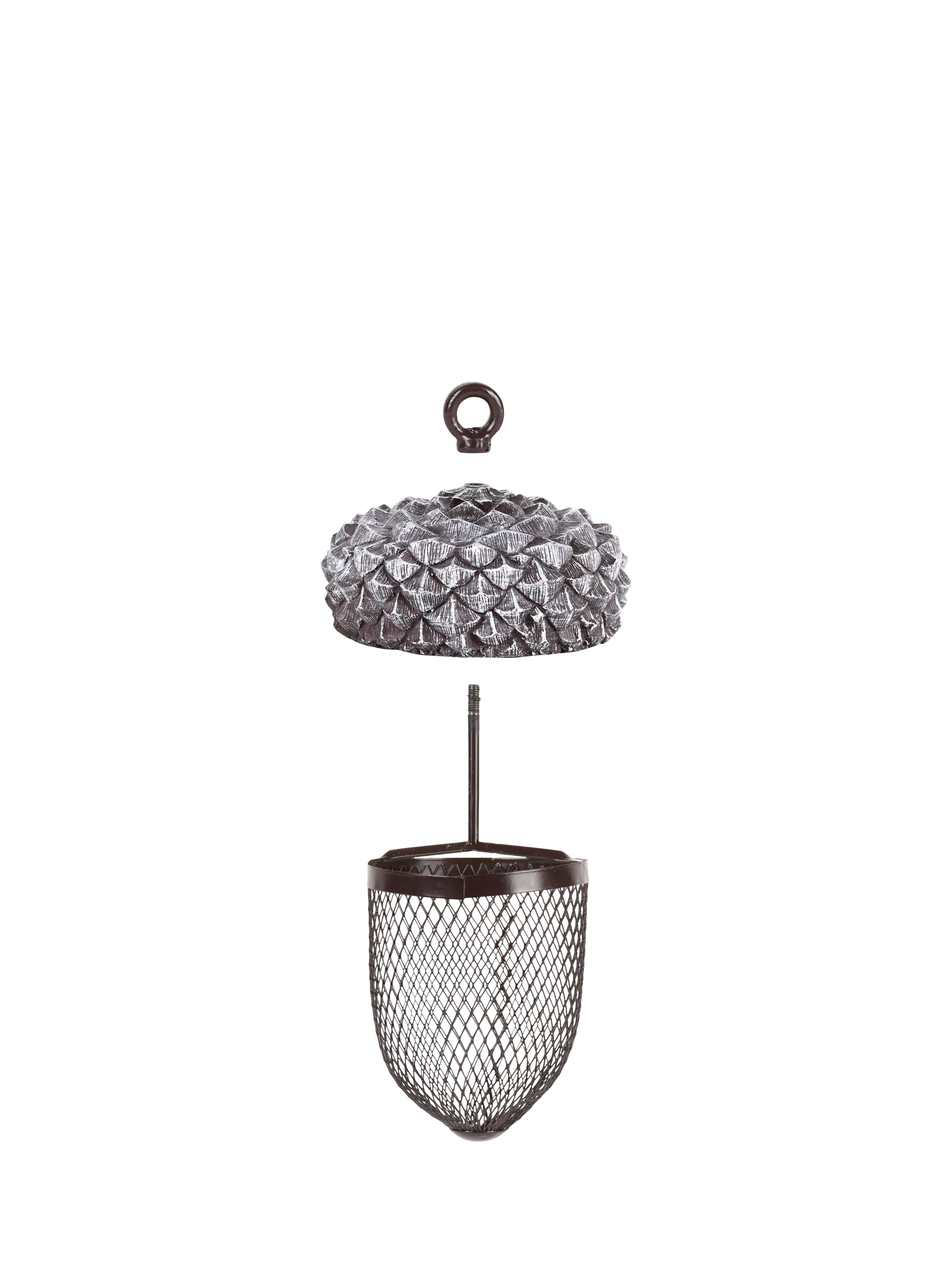 Fallen Fruits acorn bird feeder grey - British product