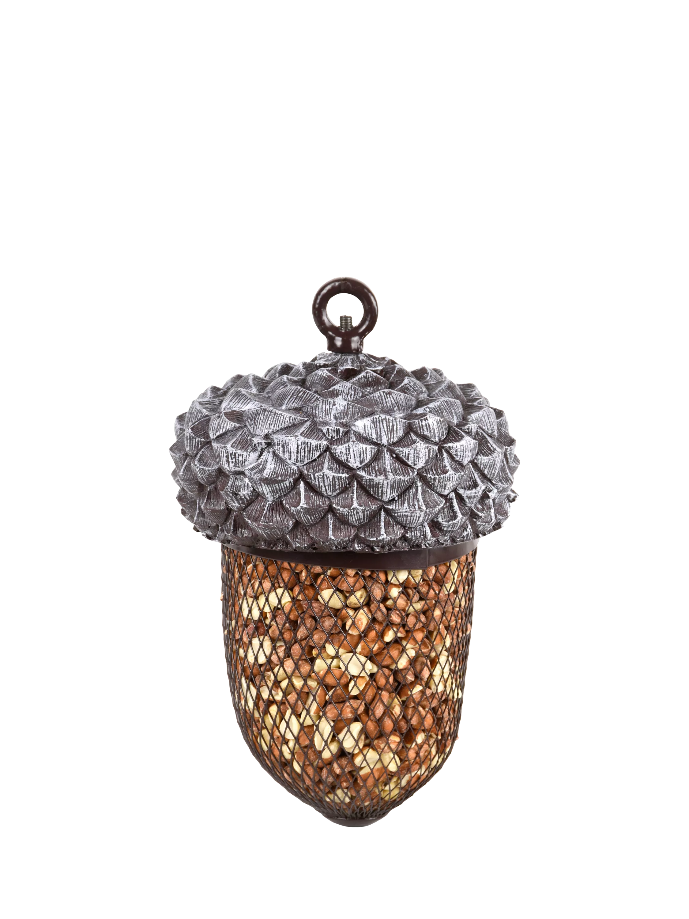 Fallen Fruits acorn bird feeder grey - British product