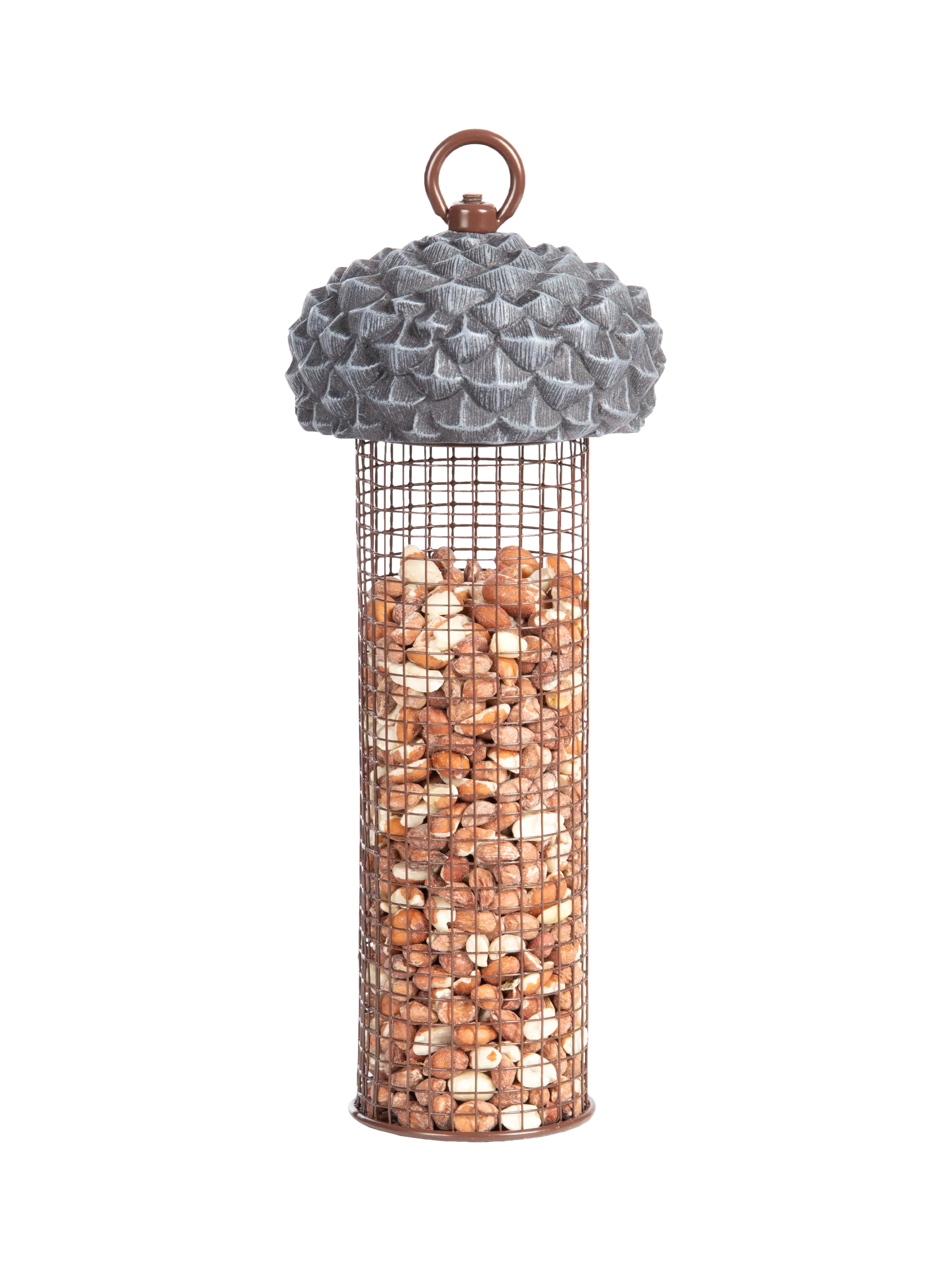 Fallen Fruits acorn bird feeder grey (British brand)