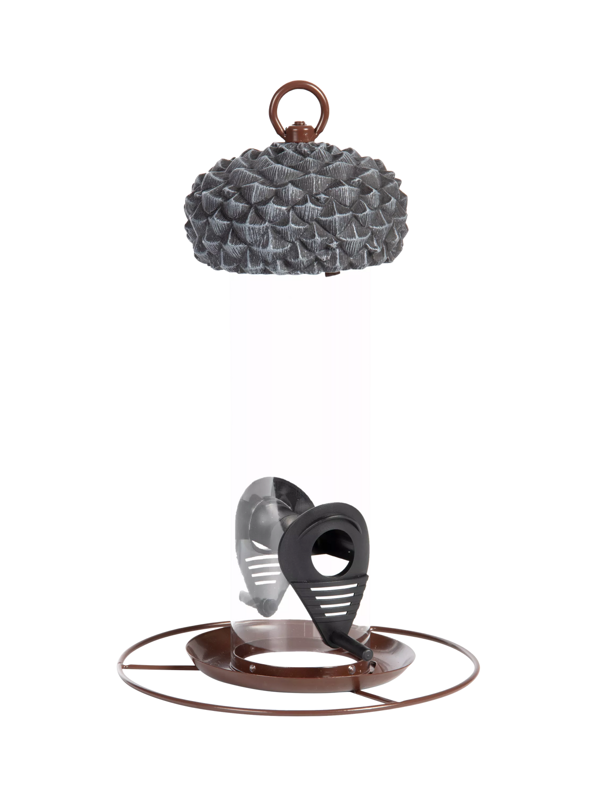 Fallen Fruits acorn silo bird feeder grey (British brand)