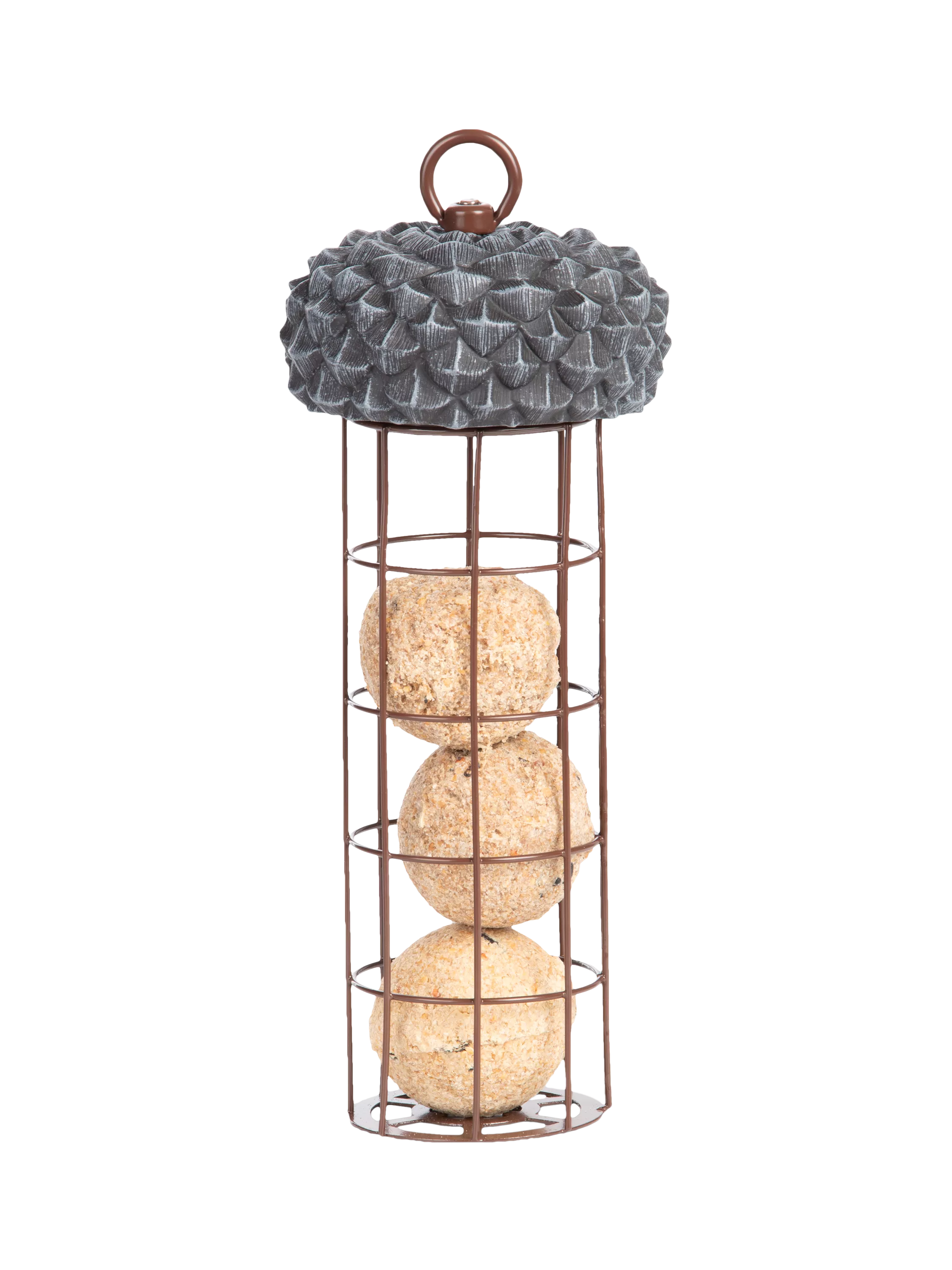 Fallen Fruits acorn suet ball bird feeder, UK version