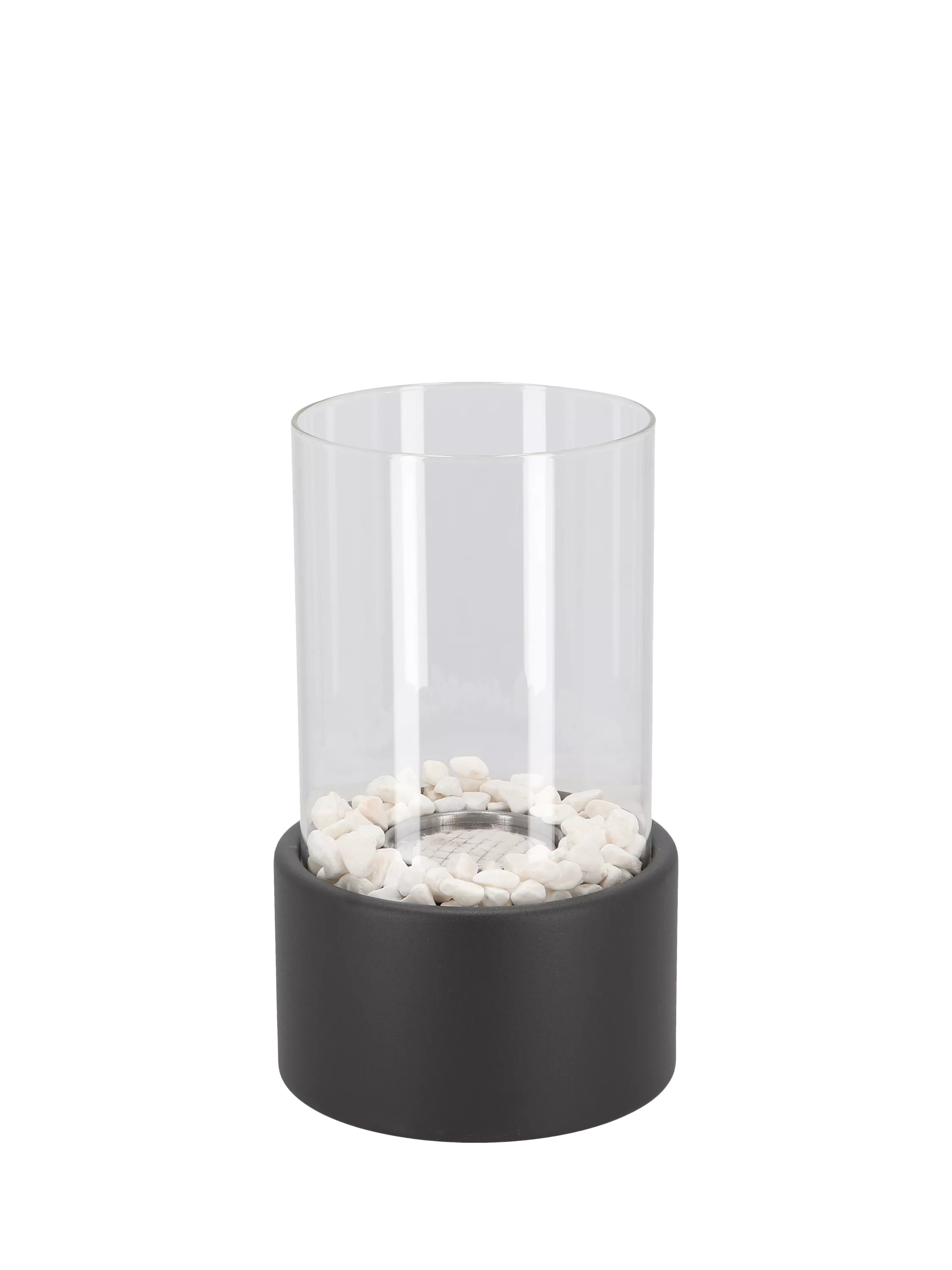 Fallen Fruits bioethanol round garden fireplace black - British product