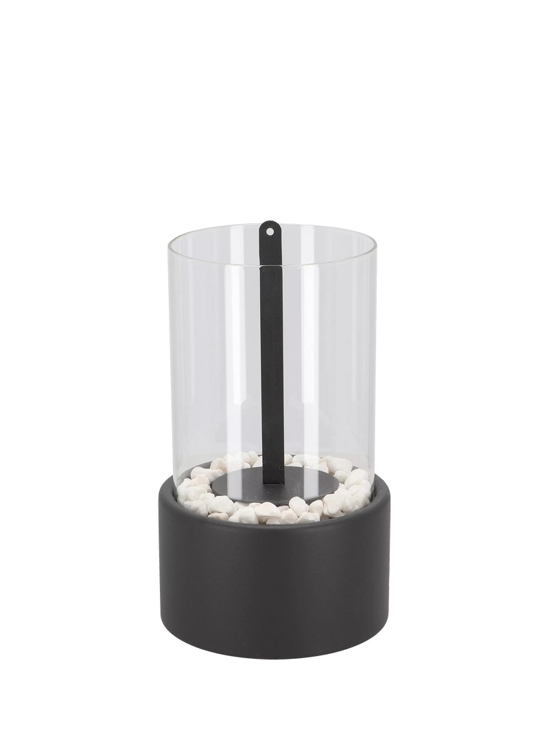 Fallen Fruits bioethanol round garden fireplace black - British product
