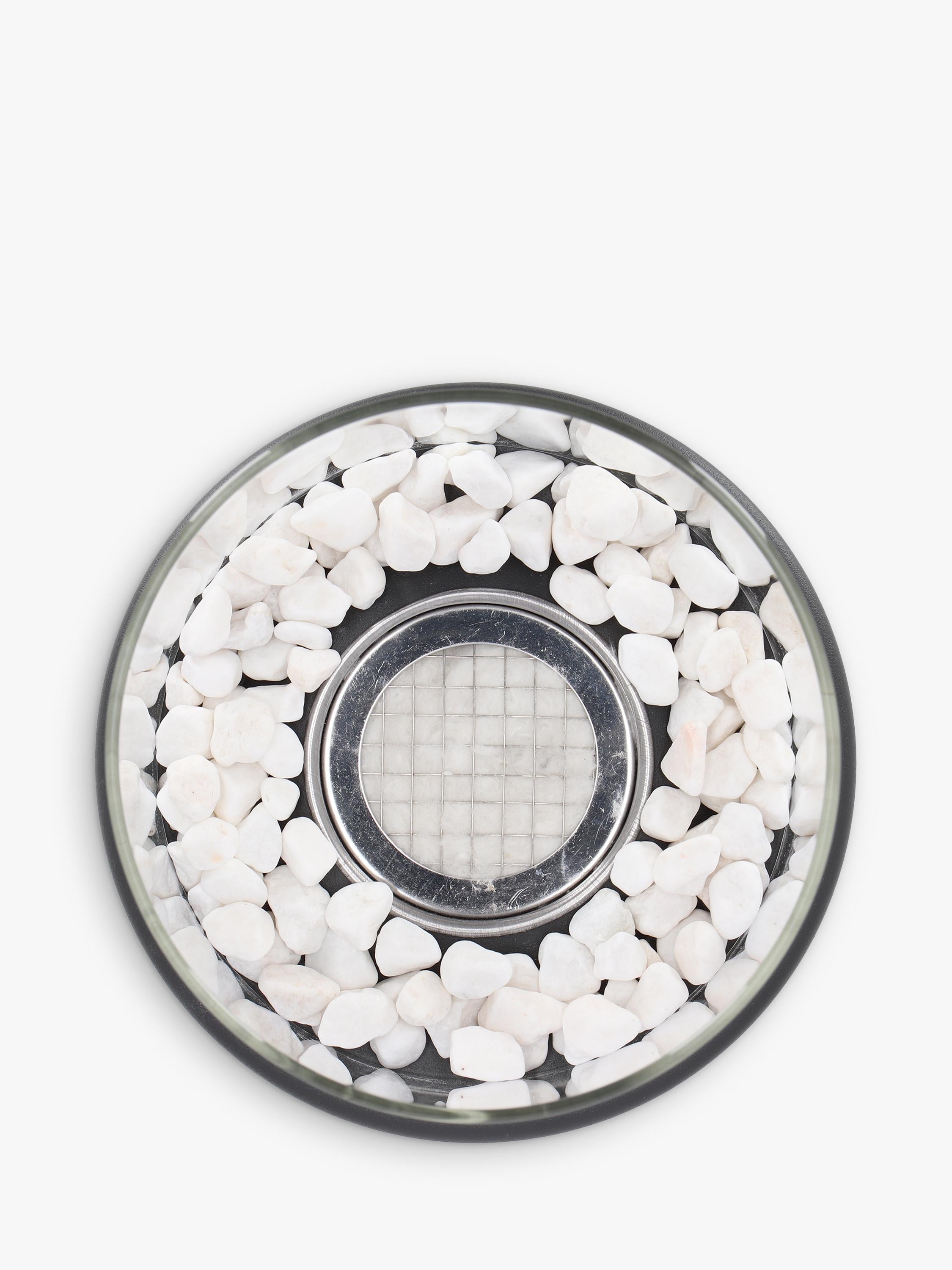 Fallen Fruits bioethanol round garden fireplace black - British product