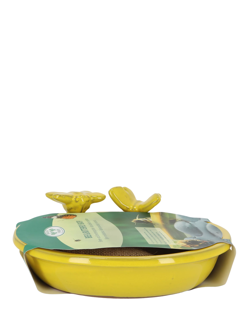 Fallen Fruits ceramic bee butterfly bath yellow, imported from the UK